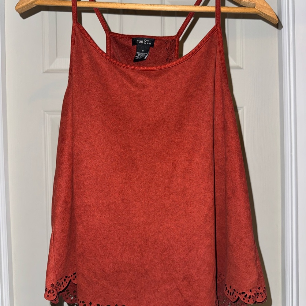 6/$15 Rue21 Women's Red Top